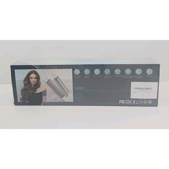 VGR Dual Voltage(100~250V) Travel Flat Iron with European Plug Adapter - Picture 4 of 4